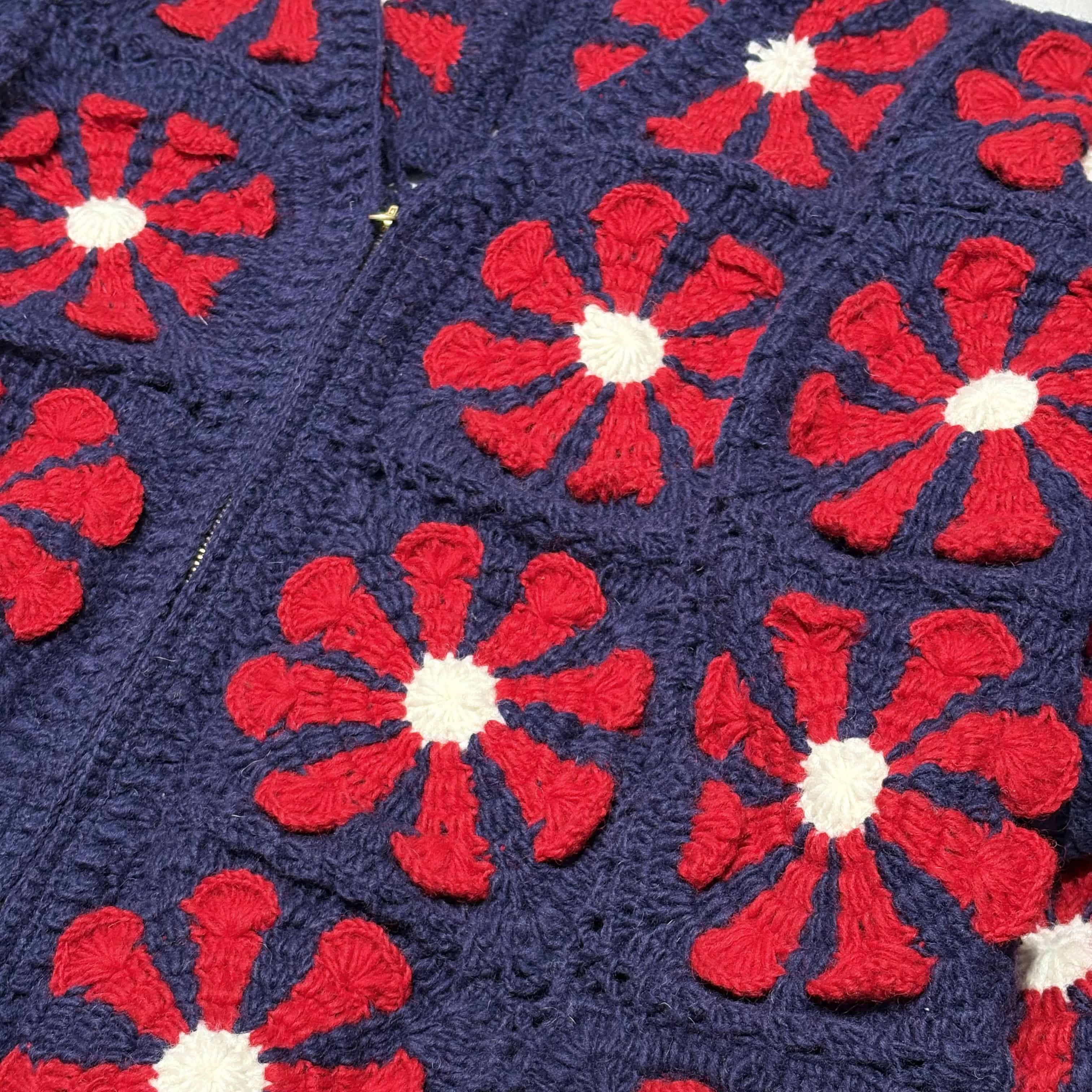 MacMahon Knitting Mills /マクマホンニッティングミルズ/V Neck Zip Cardigan - Squa NAVY ONE SIZE