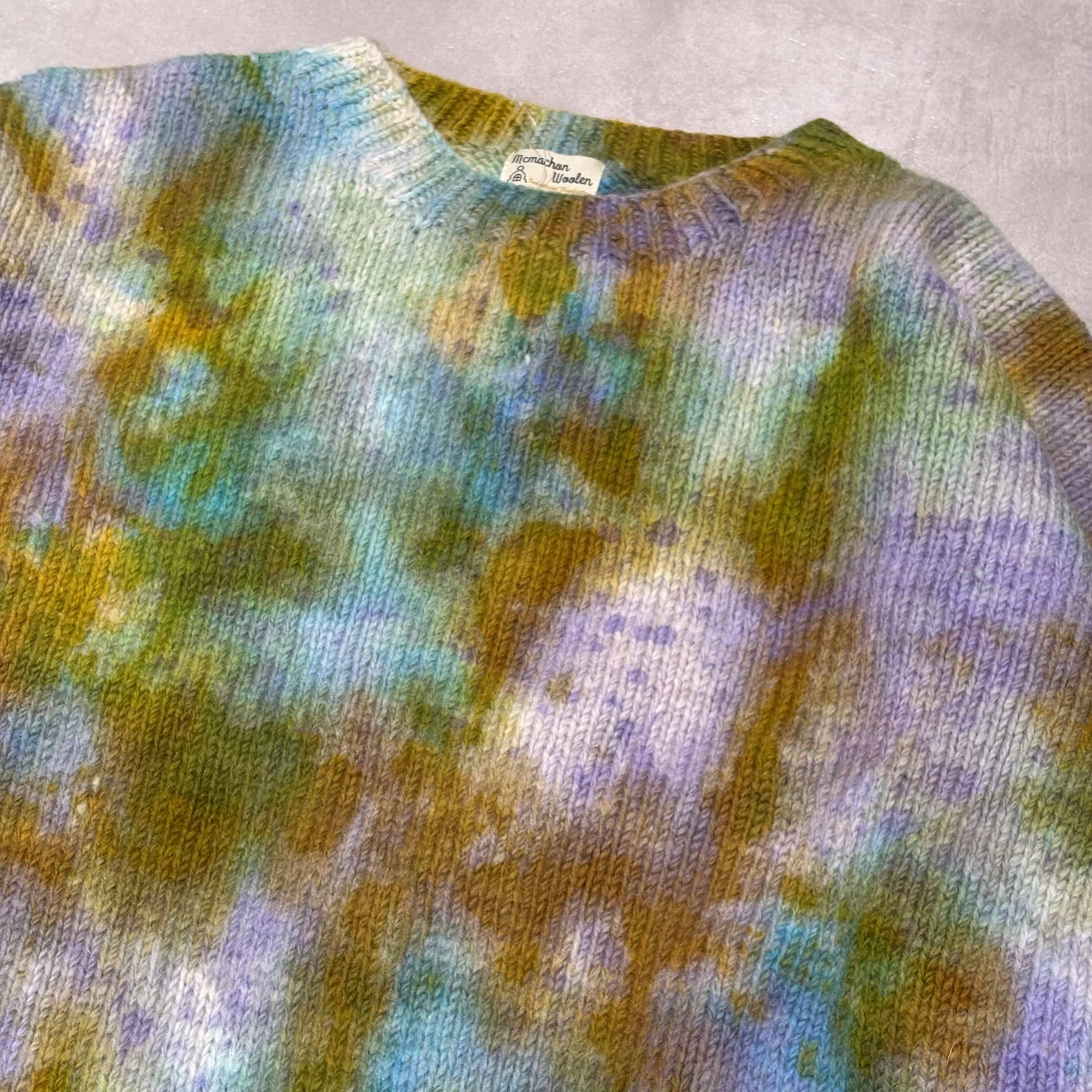 MacMahon Knitting Mills /マクマホンニッティングミルズ/Crew Neck Knit - Tiedye Tie-dye ONE SIZE