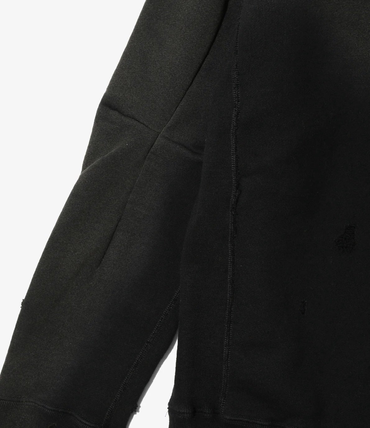 NEEDLES/ニードルズ/DECONSTRUCTED SWEAT SHIRT スウェット　トレーナー BLACK M