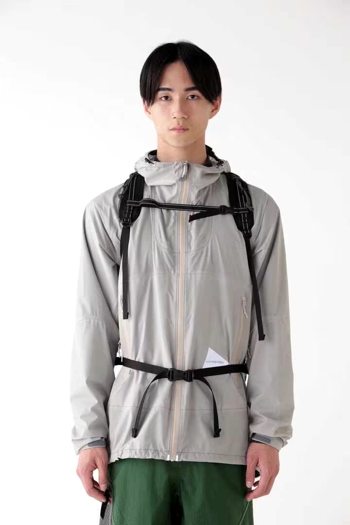 and wander/アンドワンダー/ECOPAK 20Lbackpack WHITE FREE/20L