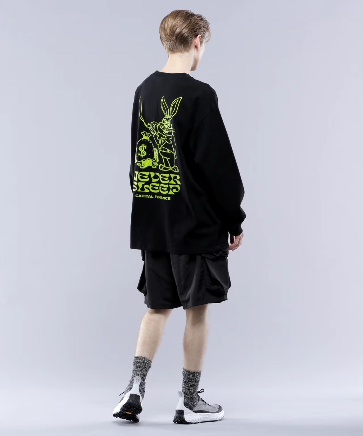 MANASTASH/マナスタッシュ/CiTee L/S RABBIT BLACK M