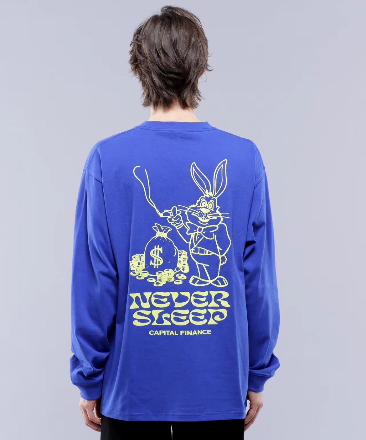 MANASTASH/マナスタッシュ/CiTee L/S RABBIT BLUE M