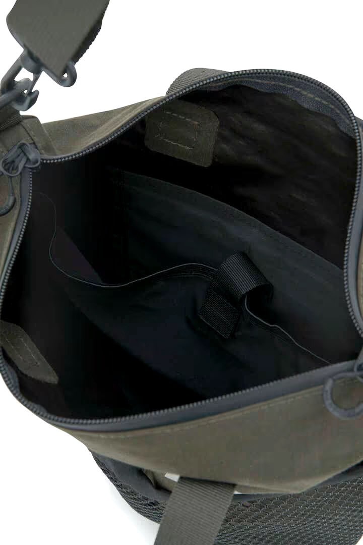 and wander/アンドワンダー /PE/CO 2way bag KHAKI FREE