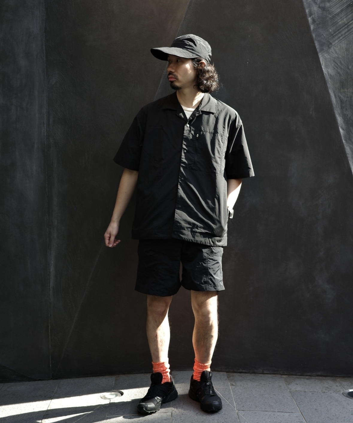 Jagged Edge Mountain Gear/ジャギッドエッジマウンテンギア/別注CAMOUFLAGE PRINTED SHORTS BLACK M