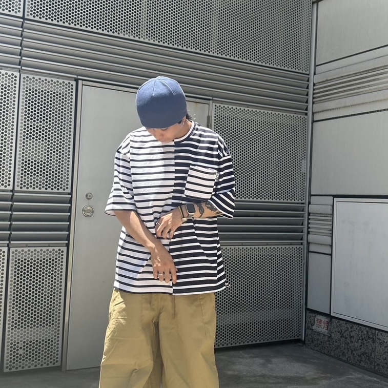 CMF OUTDOOR GARMENT/シーエムエフアウトドアガーメント/別注BORDER TEE S/S WHITE M