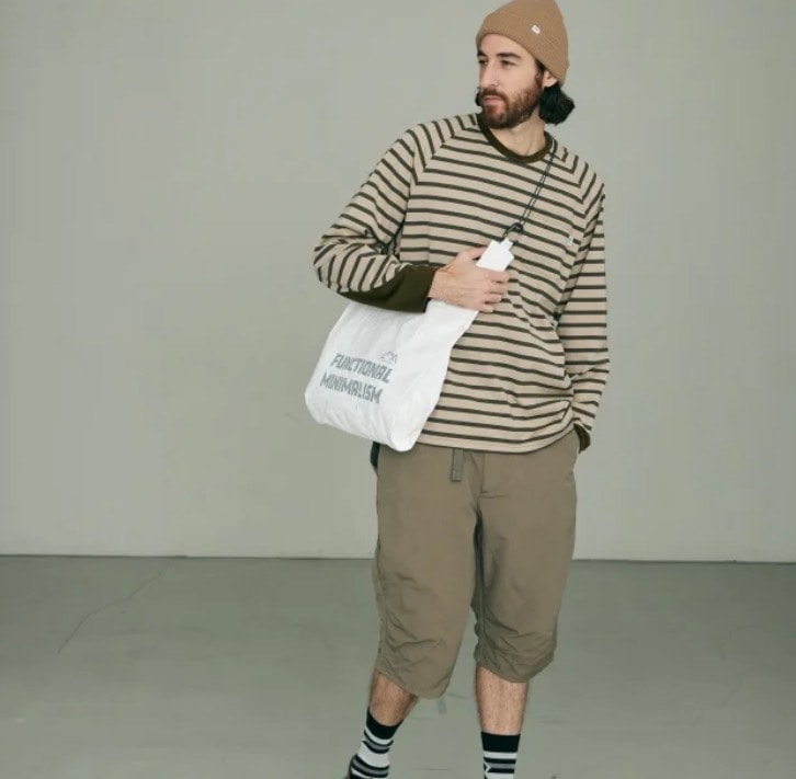 CMF OUTDOOR GARMENT/シーエムエフアウトドアガーメント/BORDER TEE L/S GREIGE M