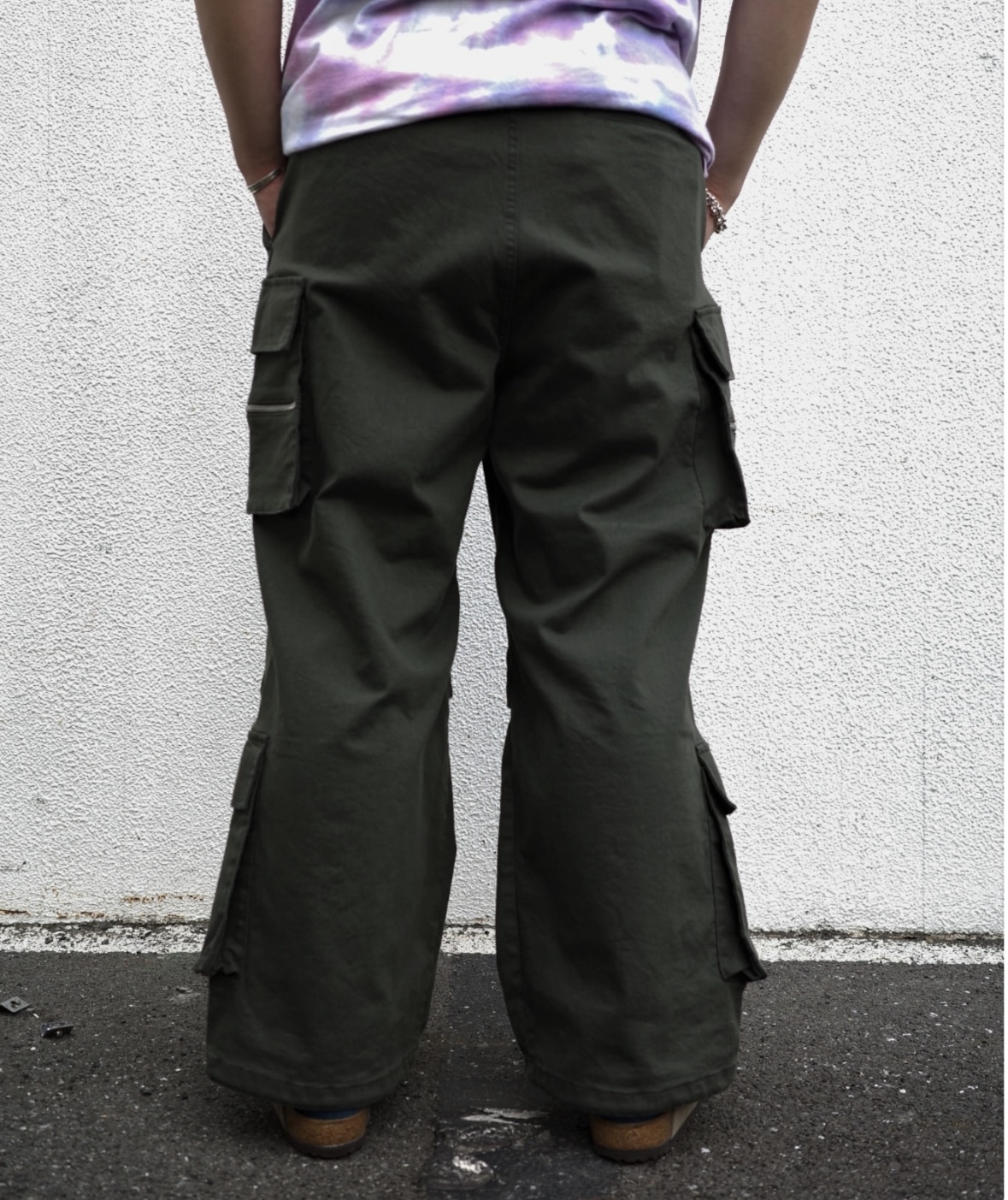 B omnivore/ビーオムニボー/W POCKET CARGO PANTS OLIVE S