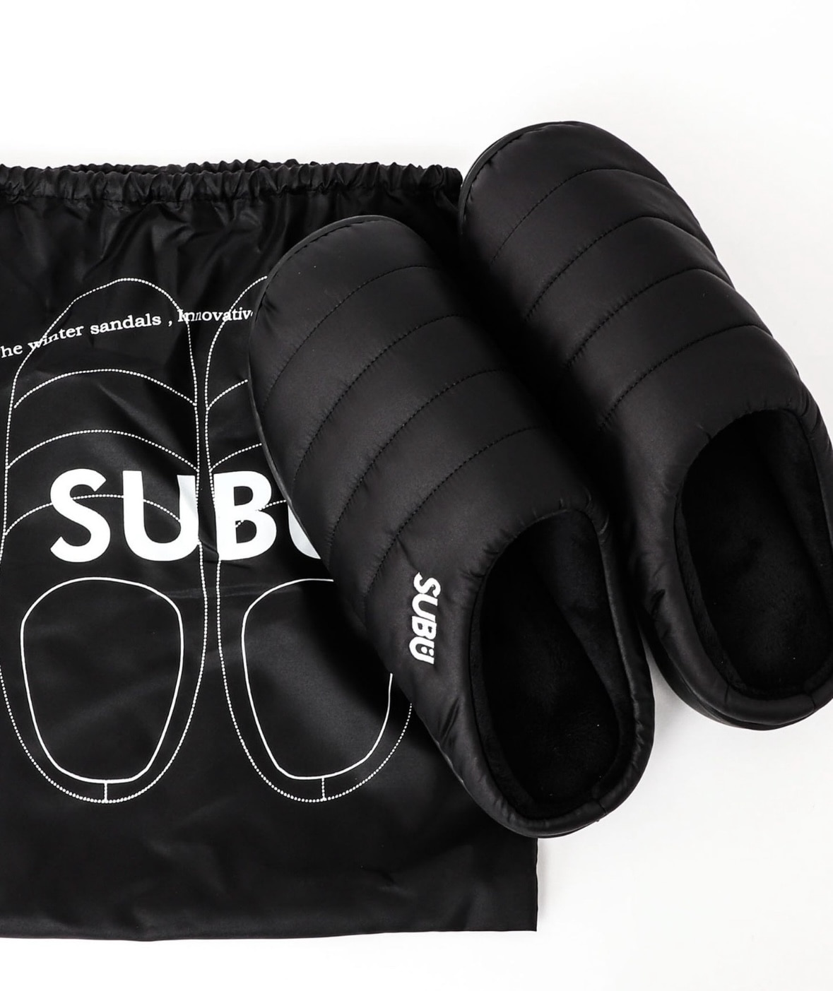 SUBU/スブ SUBU Permanent Collection 2025 ORIGINALS F-LINE パーマネント ウィンター サンダル BLACK 0(22cm～23.5cm)