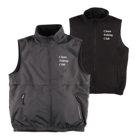 CHAOS FISHING CLUB/カオスフィッシングクラブ/EX LOGO REVERSIBLE VEST BLACK M