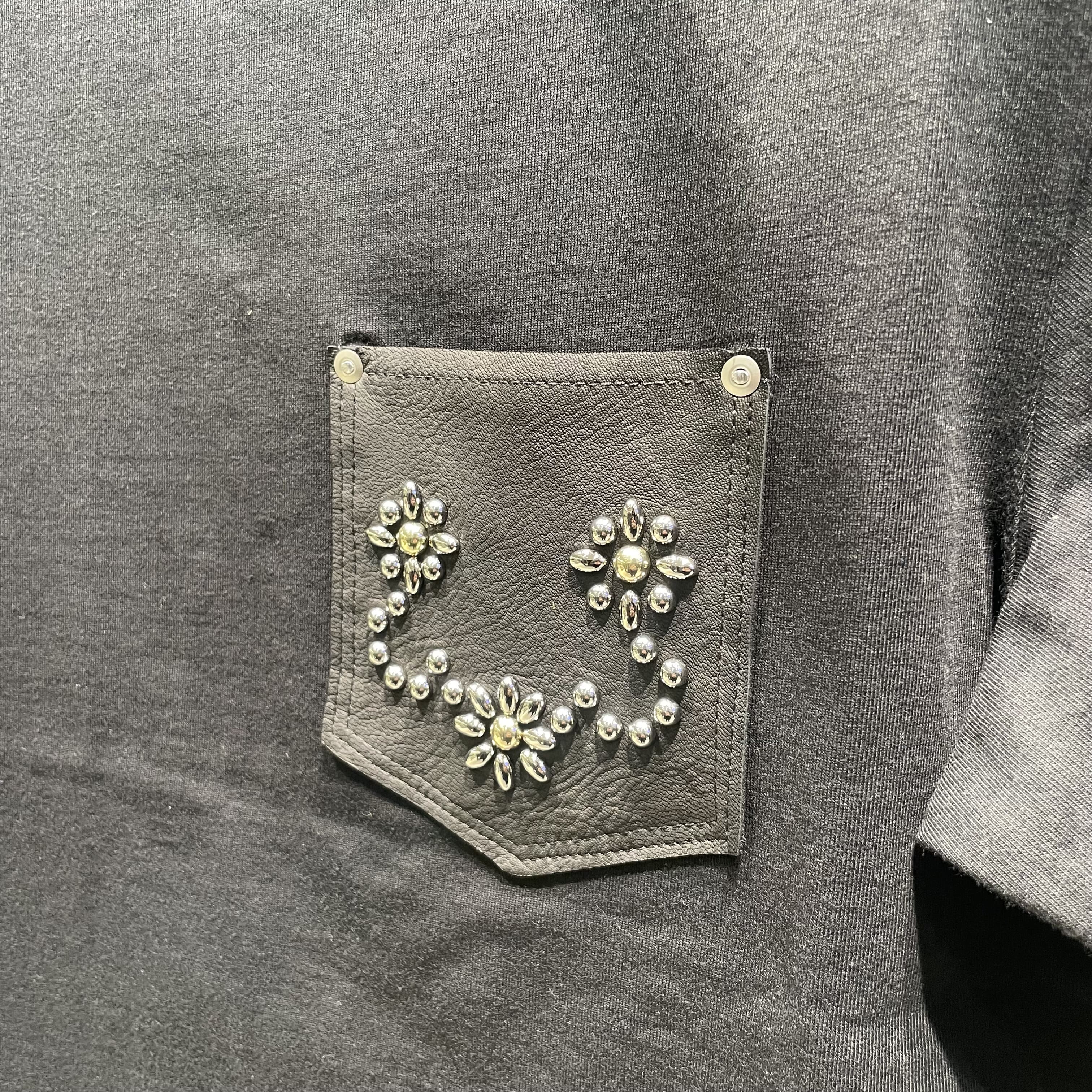 Schott/ショット/DEER STUDS T-SHIRT FLOWER/ディア スタッヅ Tシャツ フラワー BLACK M