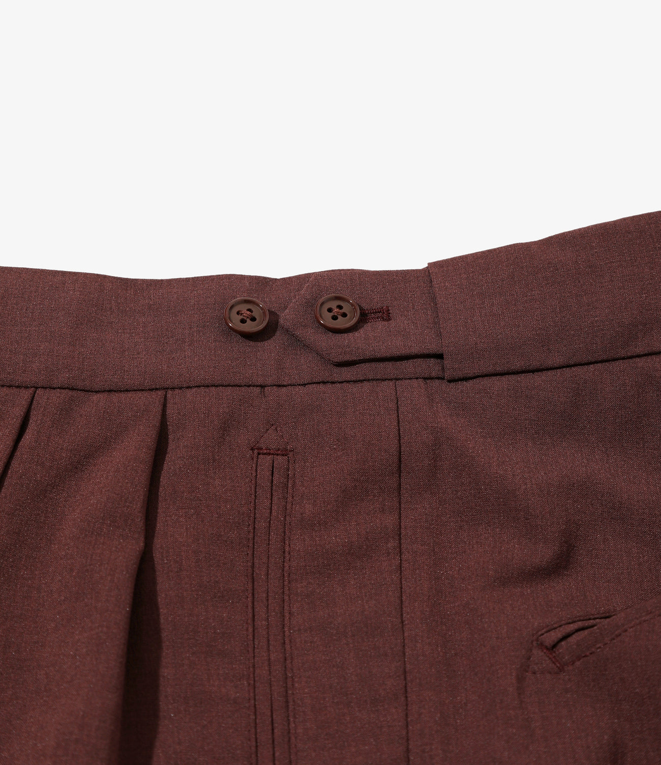Needles/ニードルズ Tucked Side Tab Trouser - Poly Cloth  25ss WINE XS