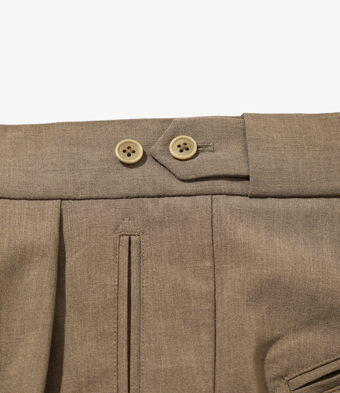 Needles/ニードルズ Tucked Side Tab Trouser - Poly Cloth  25ss BEIGE XS