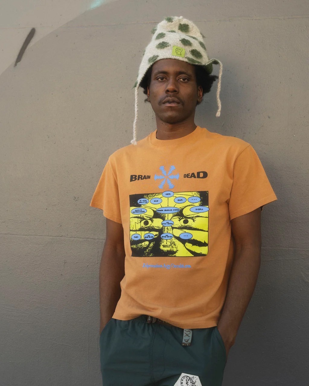 BRAIN DEAD/ブレインデッド/INFORMATION AGE OCCULTISM T-SHIRT - CUMIN CUMIN M