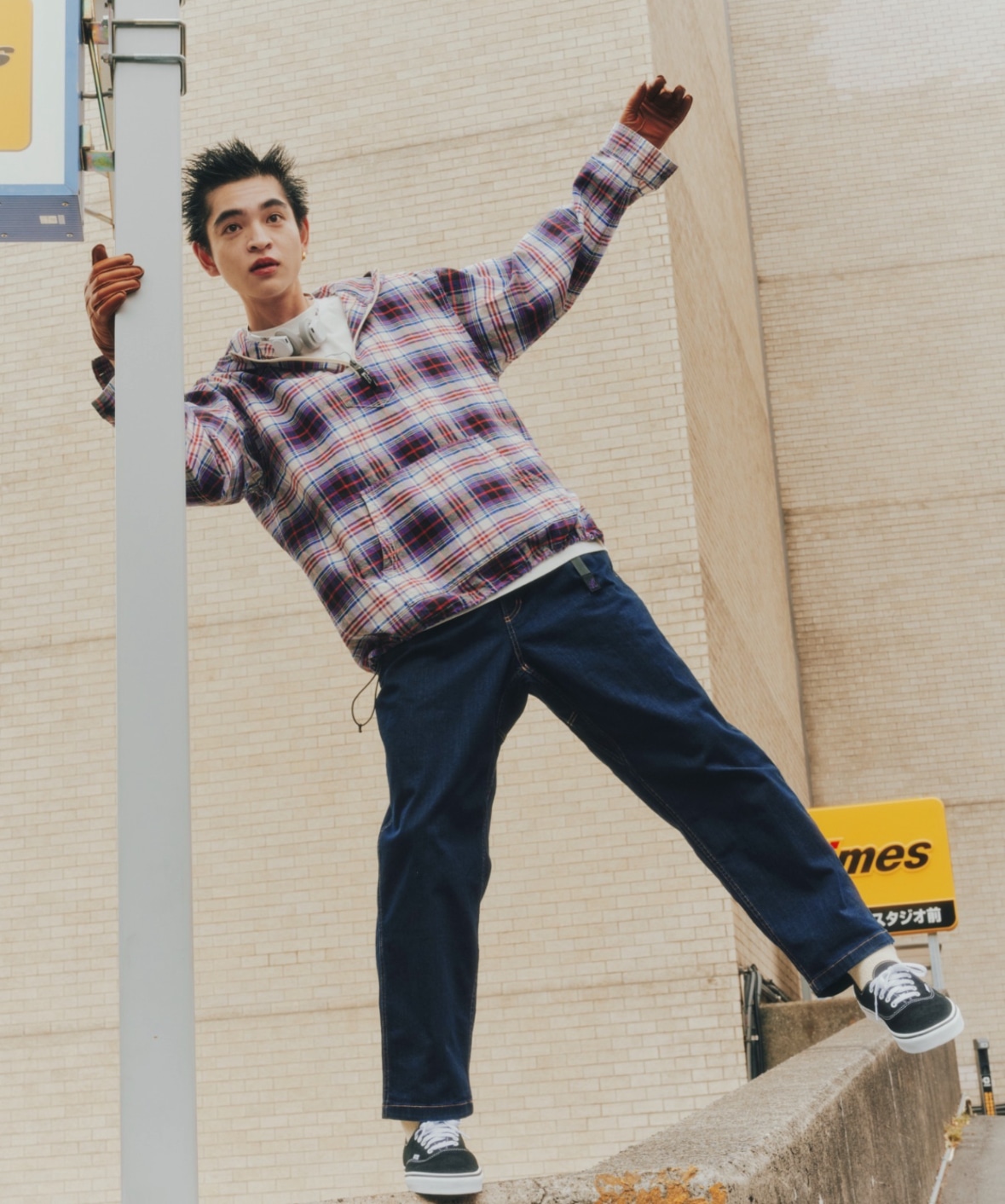 GRAMICCI×BEAVER/グラミチ×ビーバー　別注TUCK TAPERD DENIM PANT タックテーパードデニムパンツ O/W S