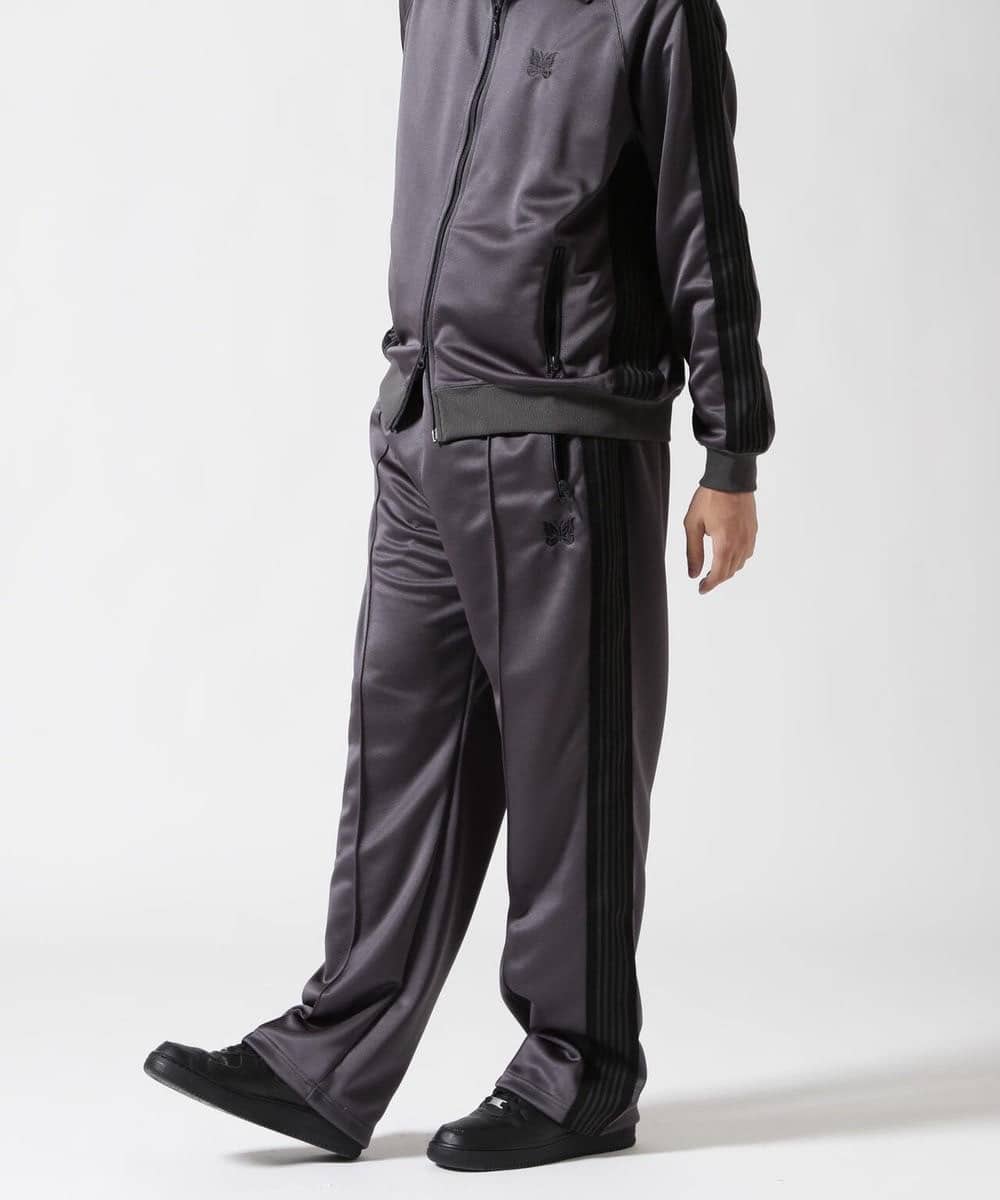 Needles/ニードルズ　BEAVER×Needles　別注Track Pants  Poly-Smooth CHARCOAL XS