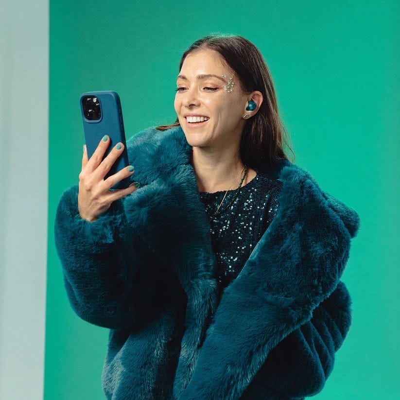 JLab/ジェイラブ　GO POP ANC　ワイヤレスイヤホン Turquoise Blue FREE