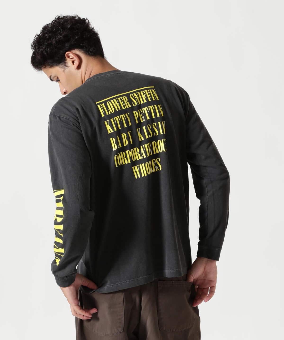 ⭐️未使用品NIRVANA SMILE Ｌ/ S TEE USA製 Ｌサイズ☆ NIRVANA/ニルヴァーナ/SMILE L/S TEE/コラボロンT《メンズ・ウィメンズ