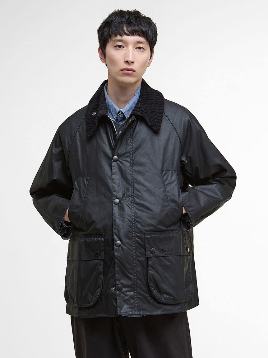 Barbour/バブアー　【BEDALE / ビデイル】ワックス ジャケット オーバーサイズ フィット　252MWX1679 BLACK 36
