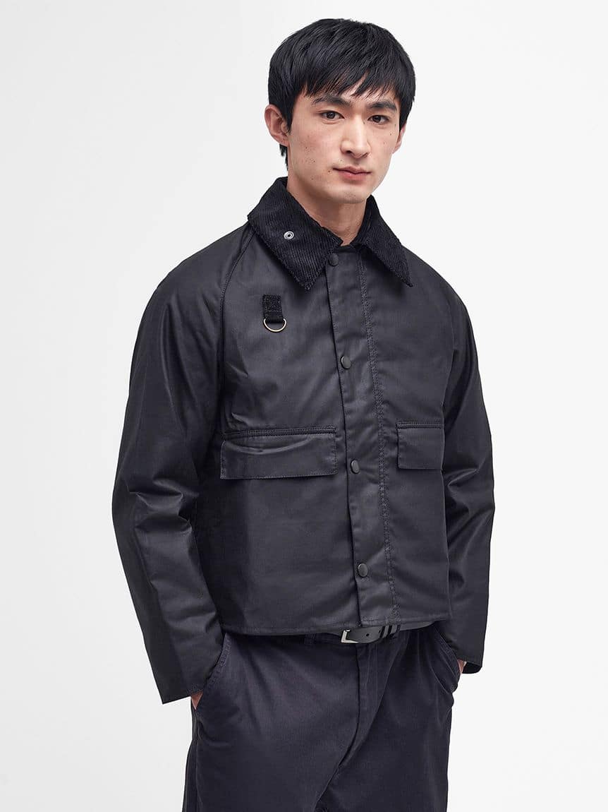 Barbour/バブアー　【SPEY / スペイ】ワックス ショート ジャケット　252MWX1212 BLACK XS
