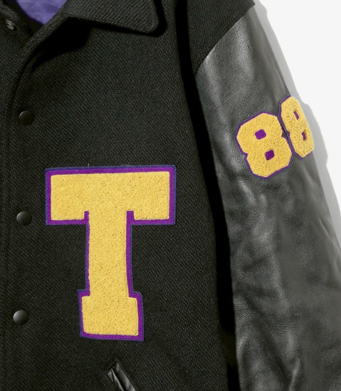 Needle/ニードルズ　Lettered Coat - Wool Melton 25AW BLACK L