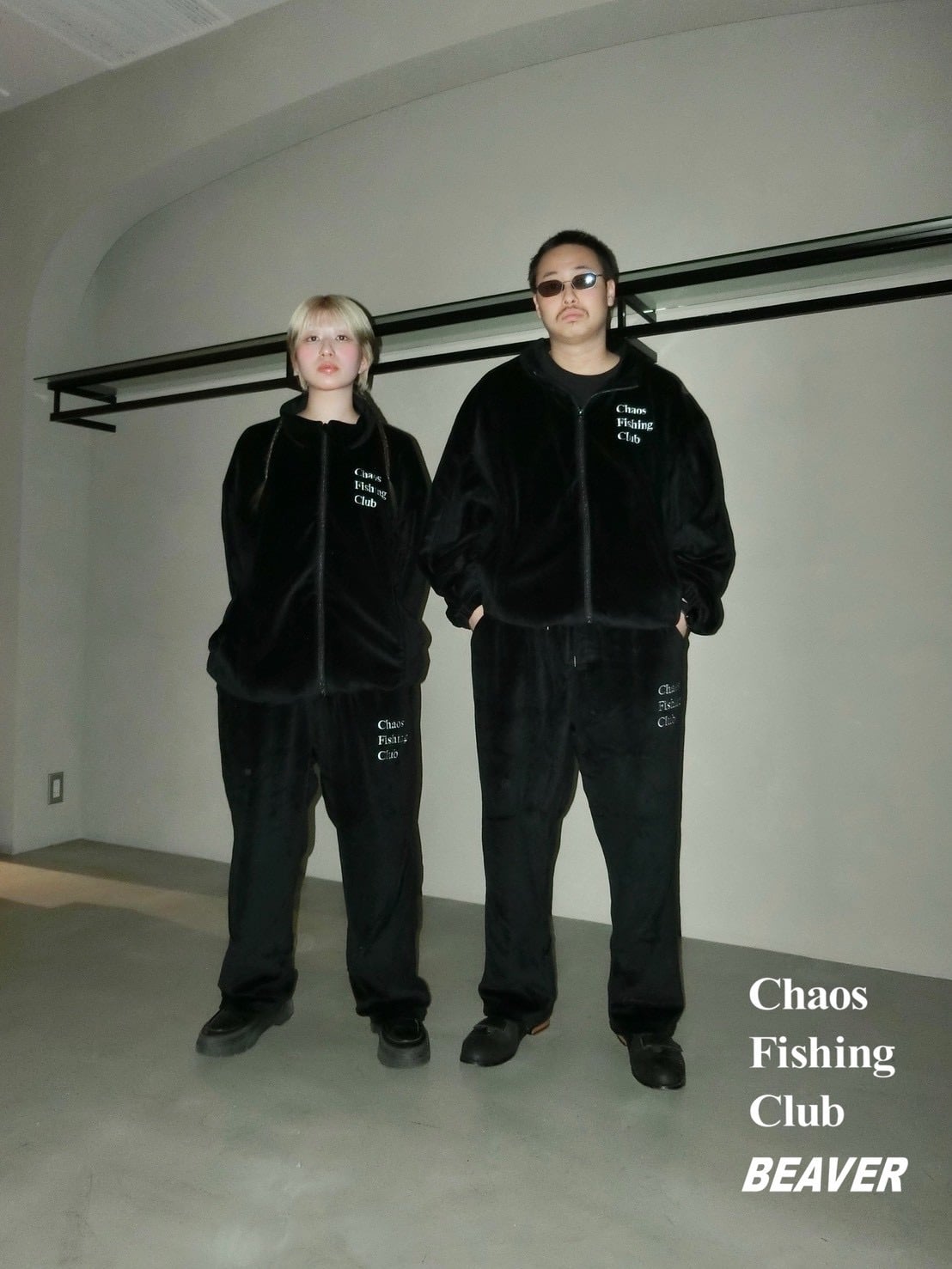 CHAOS FISHING CLUB×BEAVER/カオスフィッシングクラブ×ビーバー/EX 90’s Parlor Jacket BLACK M