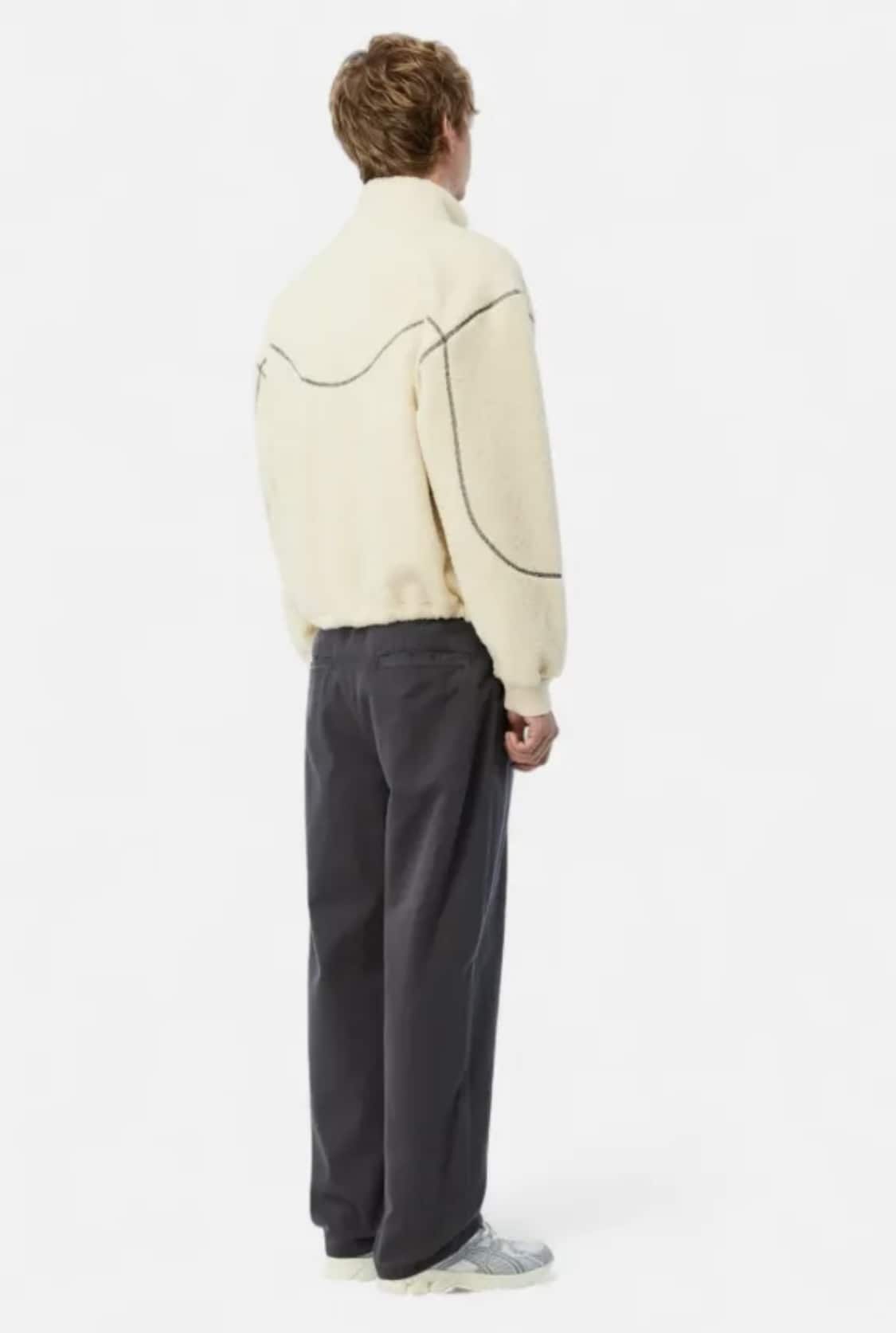 Dime/ダイム Polar Fleece Sherpa Zip Brown フリースジャケット BEIGE S