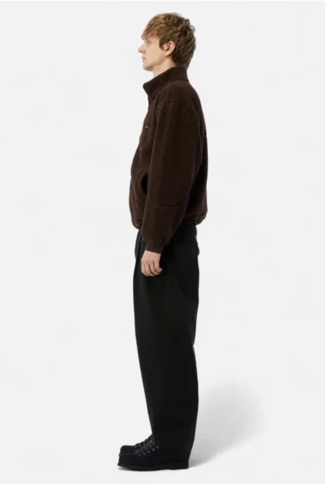 Dime/ダイム Polar Fleece Sherpa Zip Brown フリースジャケット BROWN S