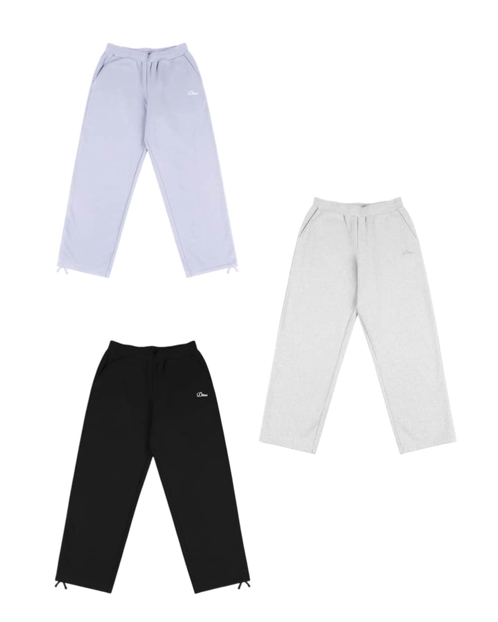 【Dime/ダイム】Cursive Small Logo Sweatpants BLACK S