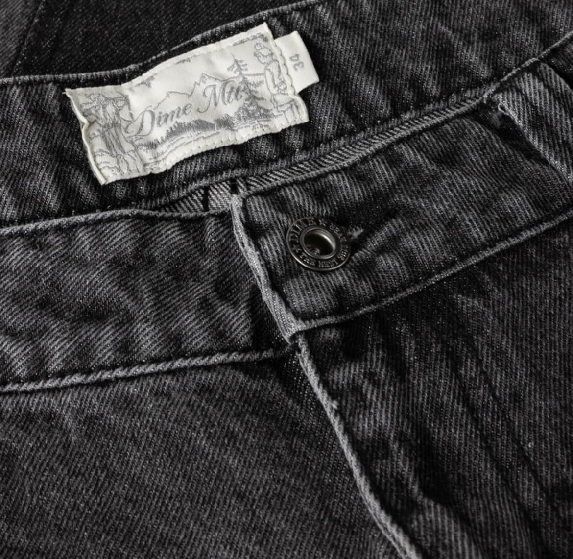 【Dime/ダイム】Baggy Denim Pants BLACK 30
