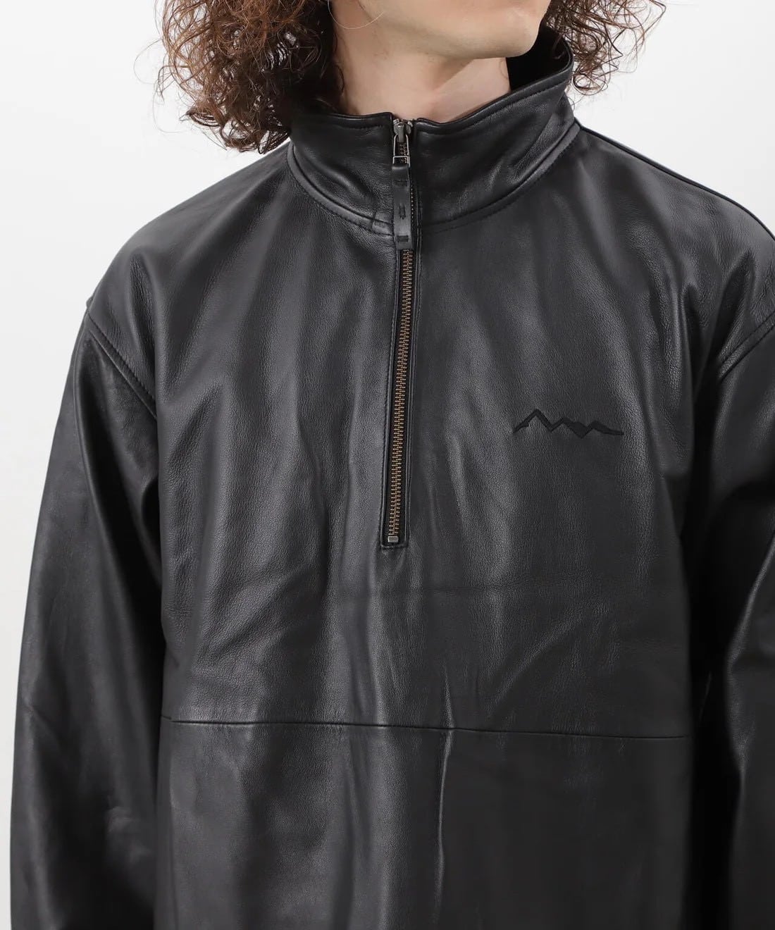 MANASTASH/マナスタッシュ/CHILLIWACK LEATHER PULLOVER/チリワックレザープルオーバー BLACK M
