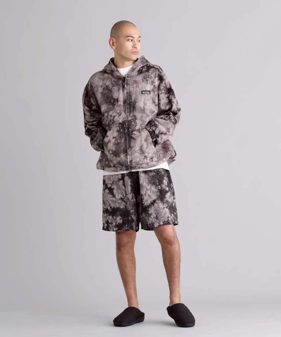 MANASTASH/マナスタッシュ/TIE DYE CHILLIWACK HOODIE BLACK S