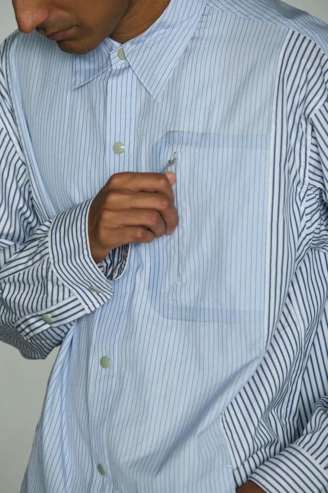 CMF OUTDOOR GARMENT/シーエムエフアウトドアガーメント    ATACHED SHIRTS BLUE M