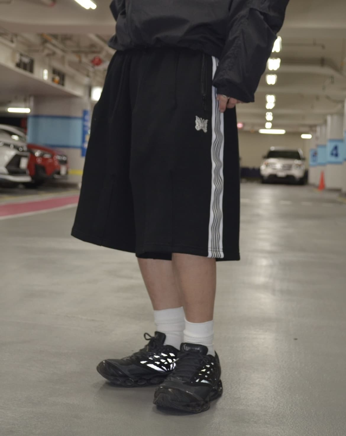 Needles/ニードルズ　BEAVER別注 H.D Track shorts - COTTON JERSEY BLACK XS