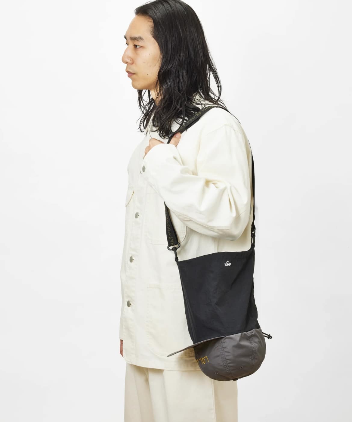 BAP/バップ　LOL LOL WORDFACE BagCap/キャップ/ショルダーバッグ GRAY FREE