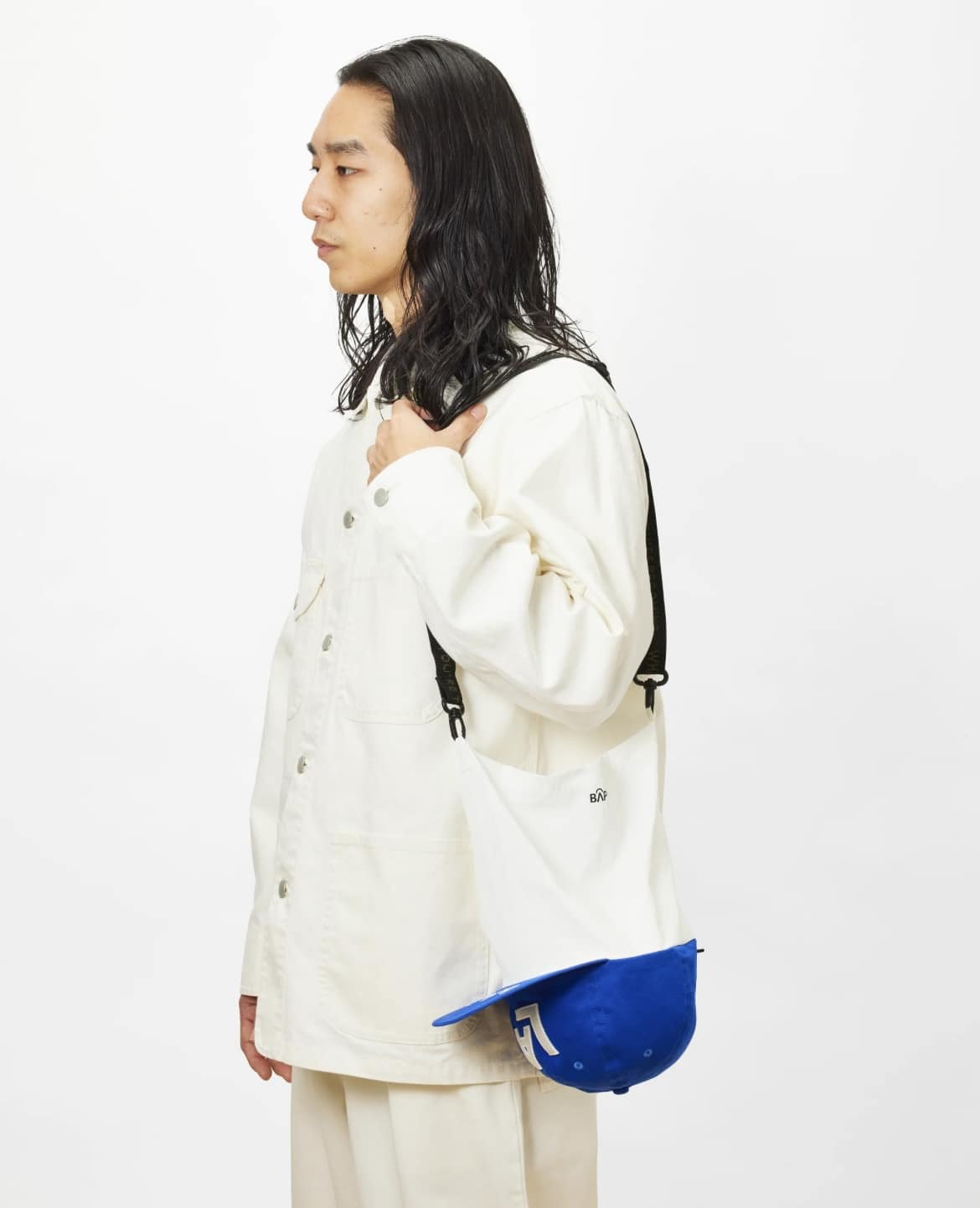 BAP/バップ　LOS ANGELS Baseball BagCap/キャップ/ショルダーバッグ BLUE FREE
