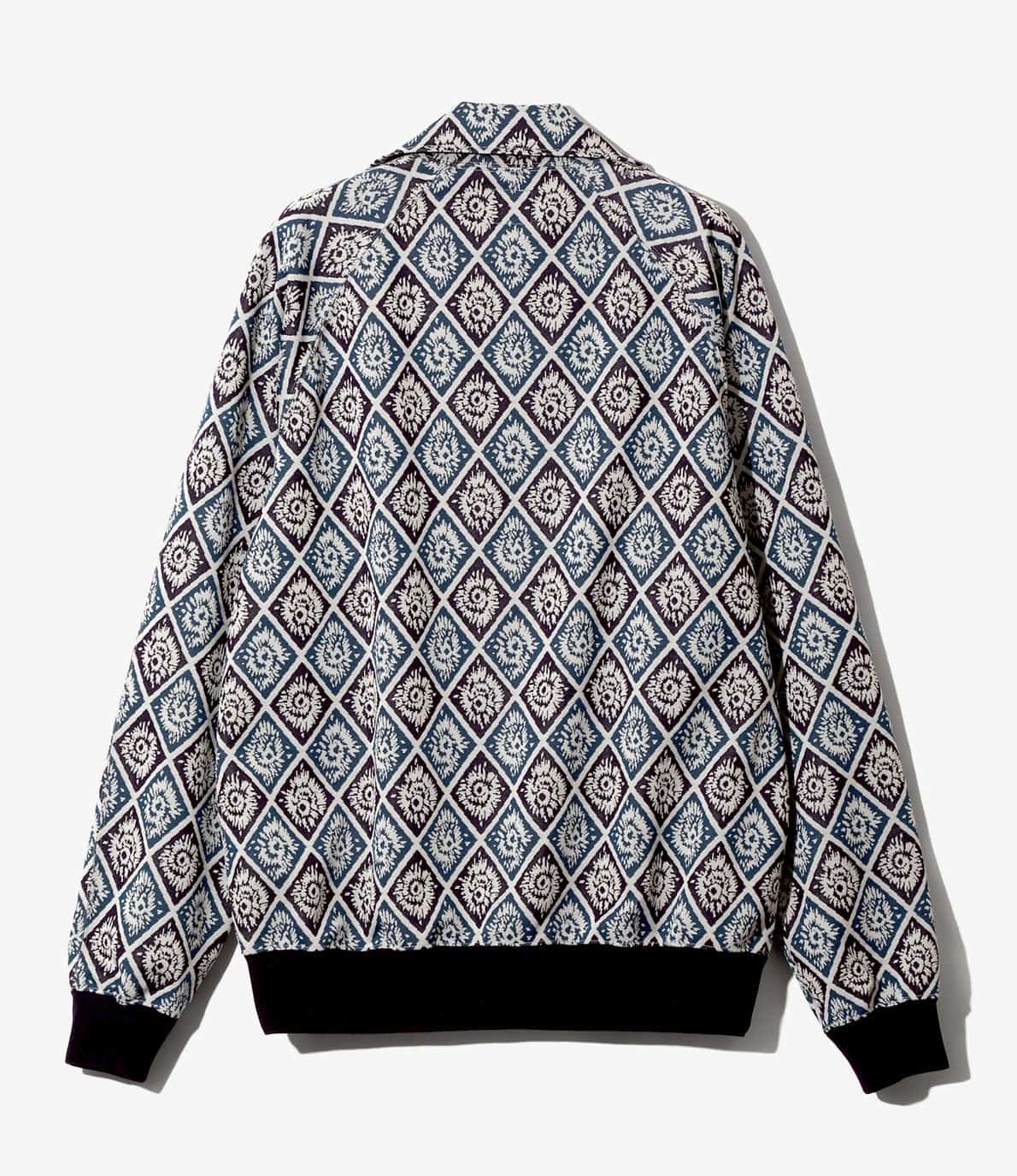 Needles/ニードルズ　Track Jacket-poly Jacquard 26ss-BLUE- BLUE M