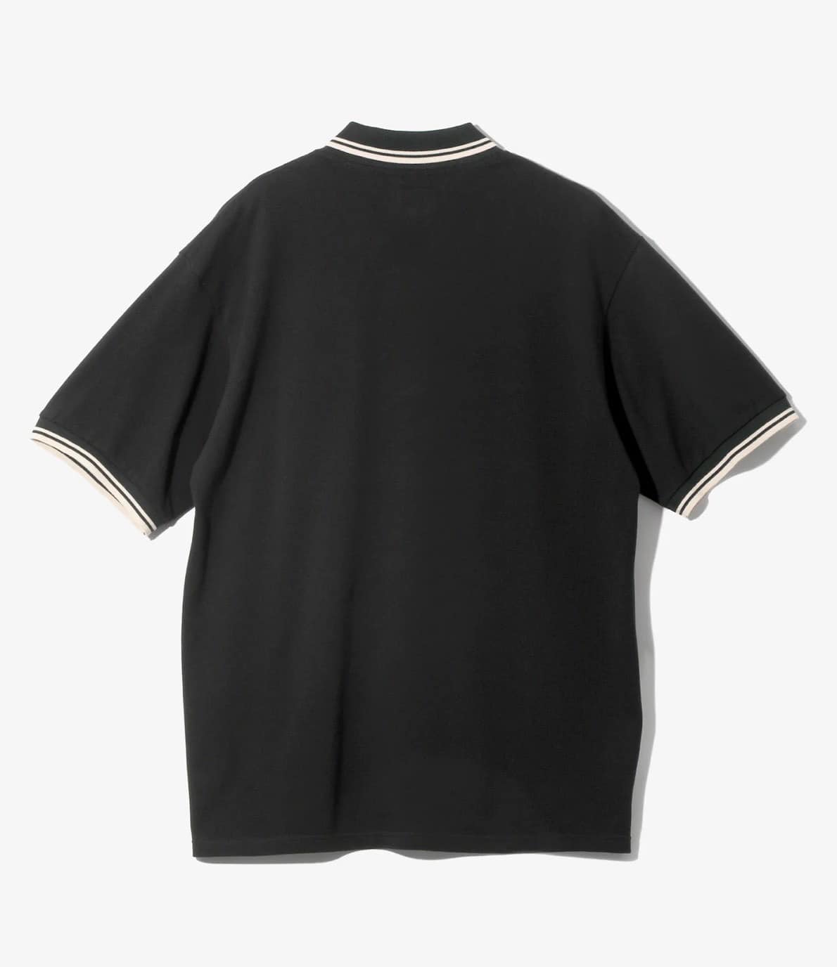 Needles/ニードルズ　Shawl Collar Polo - Cotton Pique　26ss-BLACK- BLACK S