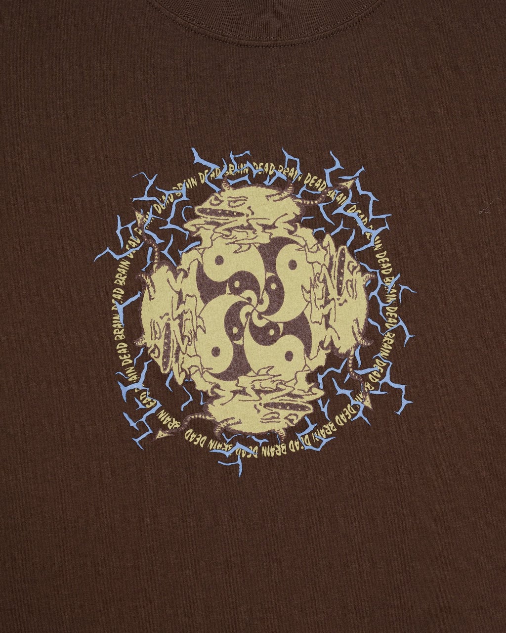 BRAIN DEAD/ブレインデッド/YING YANG RUN T-SHIRT - BROWN BROWN M