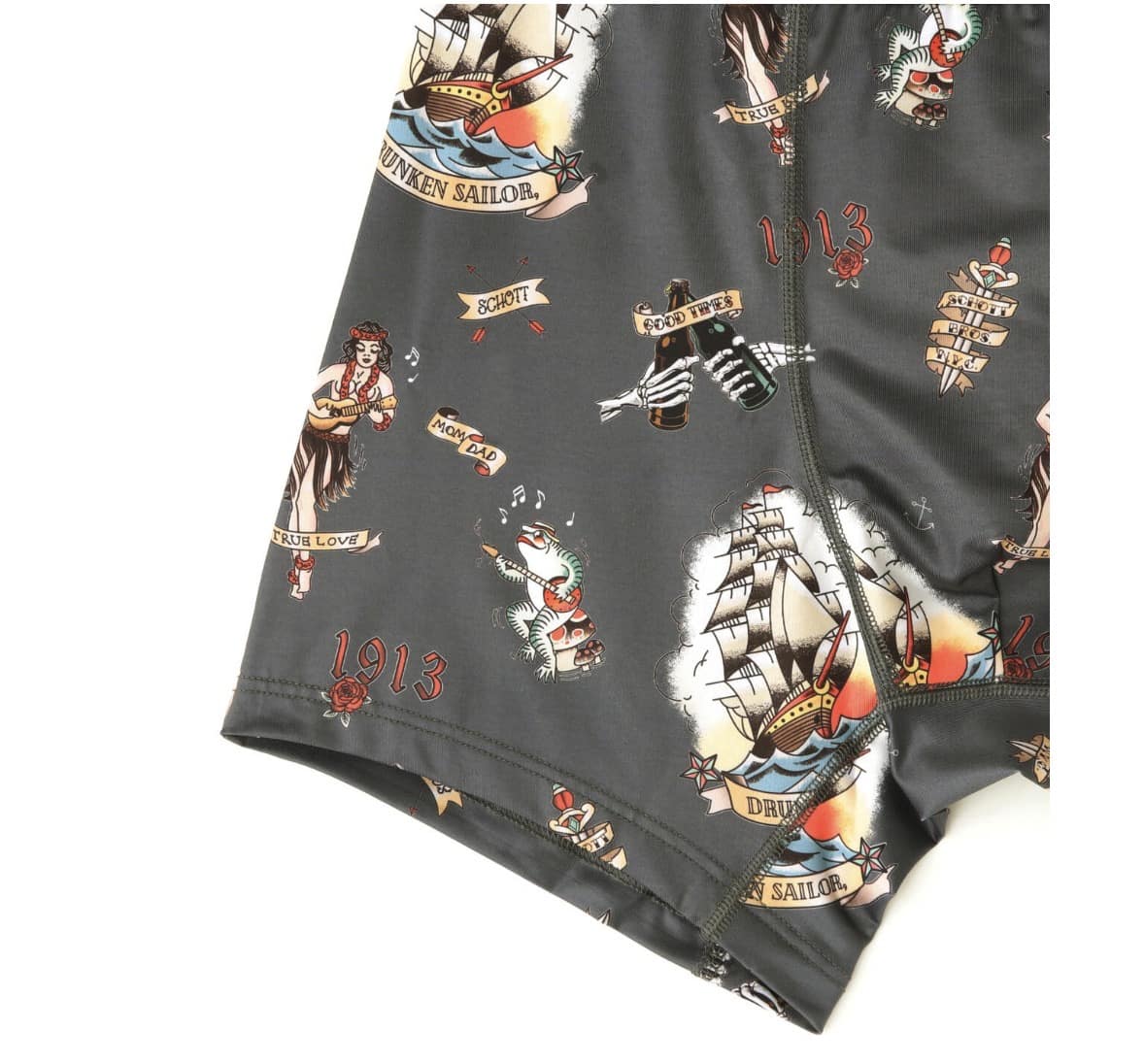 Schott/ショット　BOXER PANTS HULA GIRLボクサーパンツ フラガール GRAY M