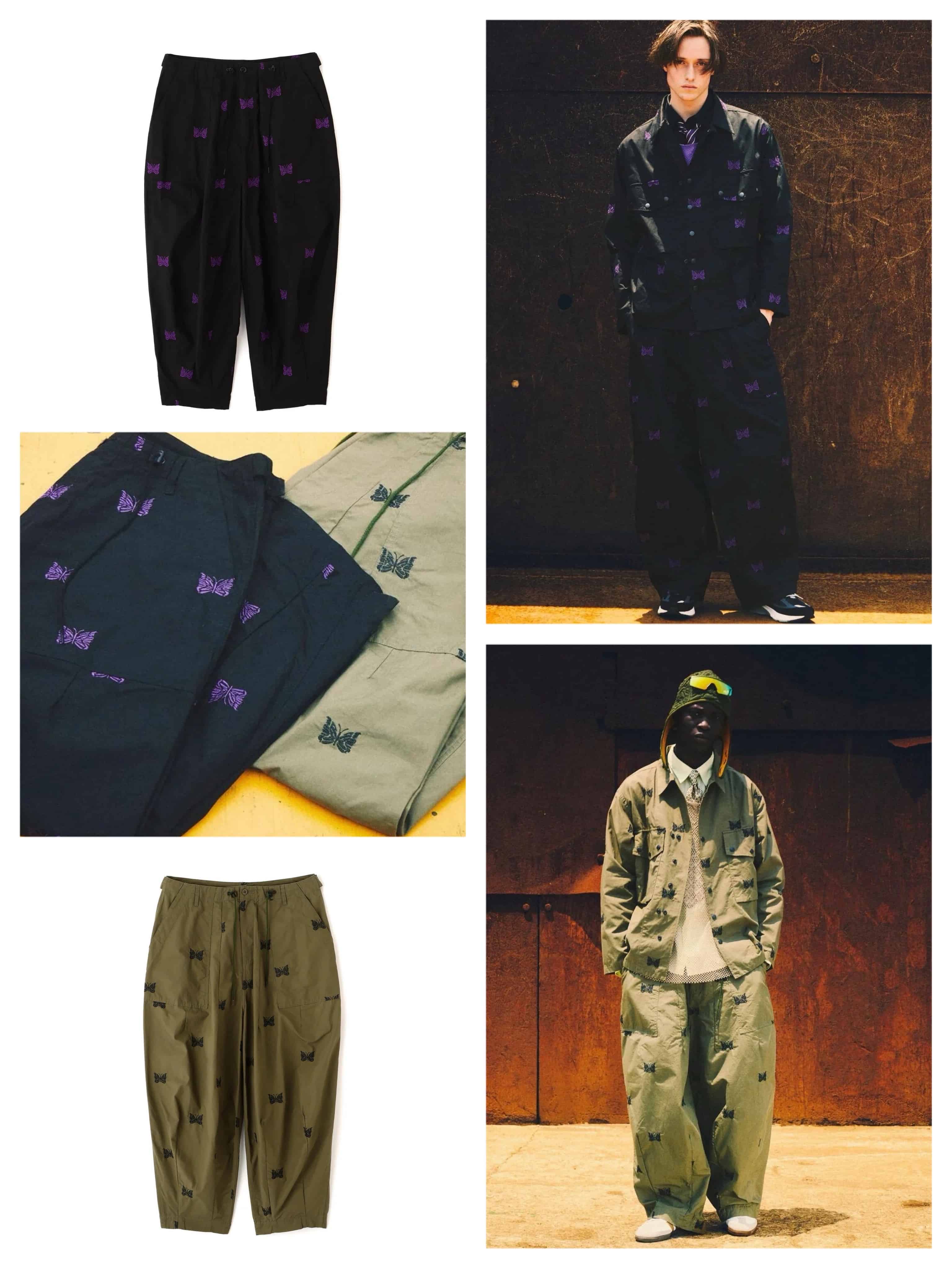 Needles/ニードルズ　別注H.D. Pants - Cotton Ripstop -BLACK- BLACK XS