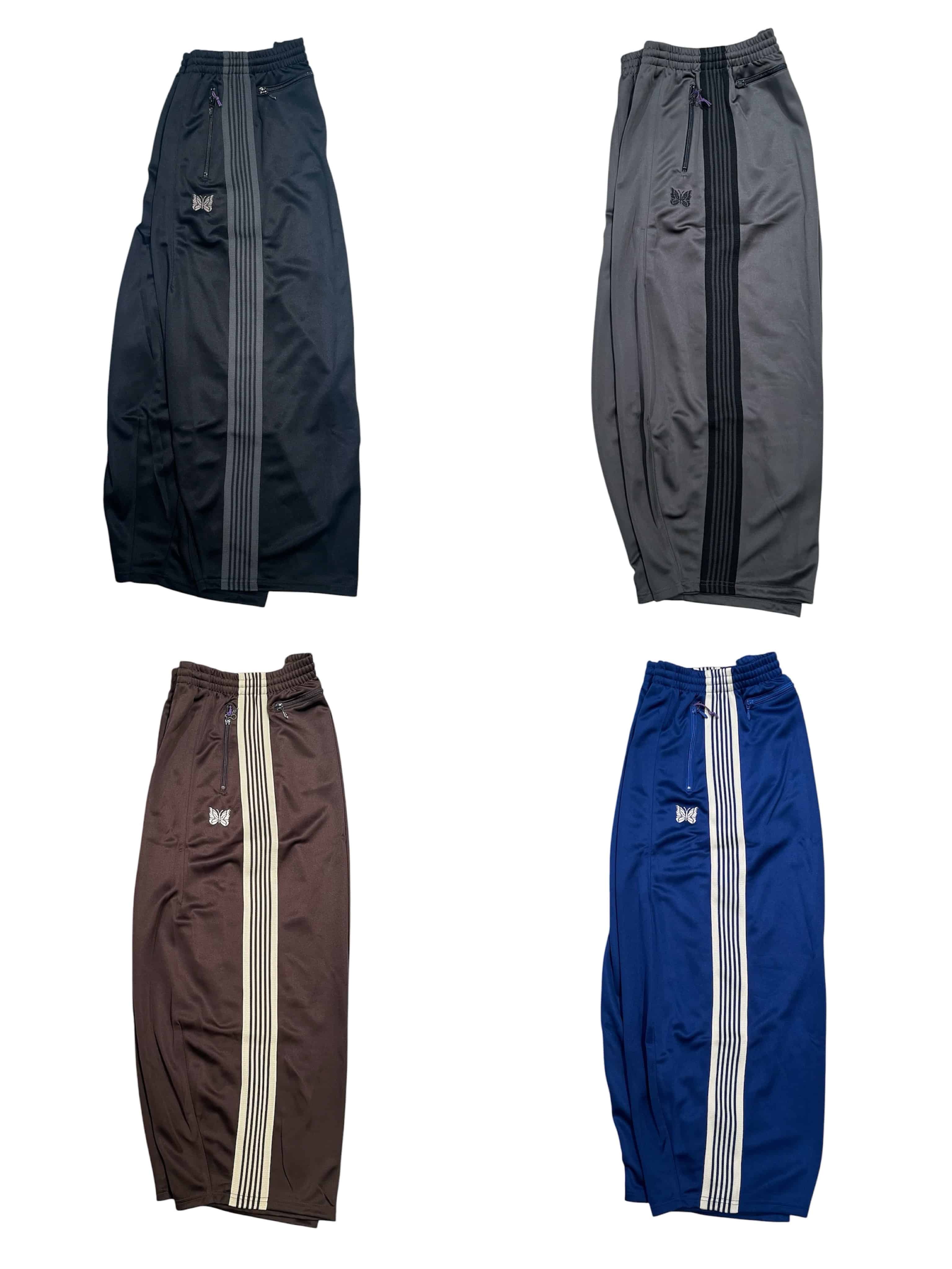 Needles/ニードルズ　BEAVER別注 H.D. Track Pant - Poly Smooth　26AW -BLACK- BLACK XS