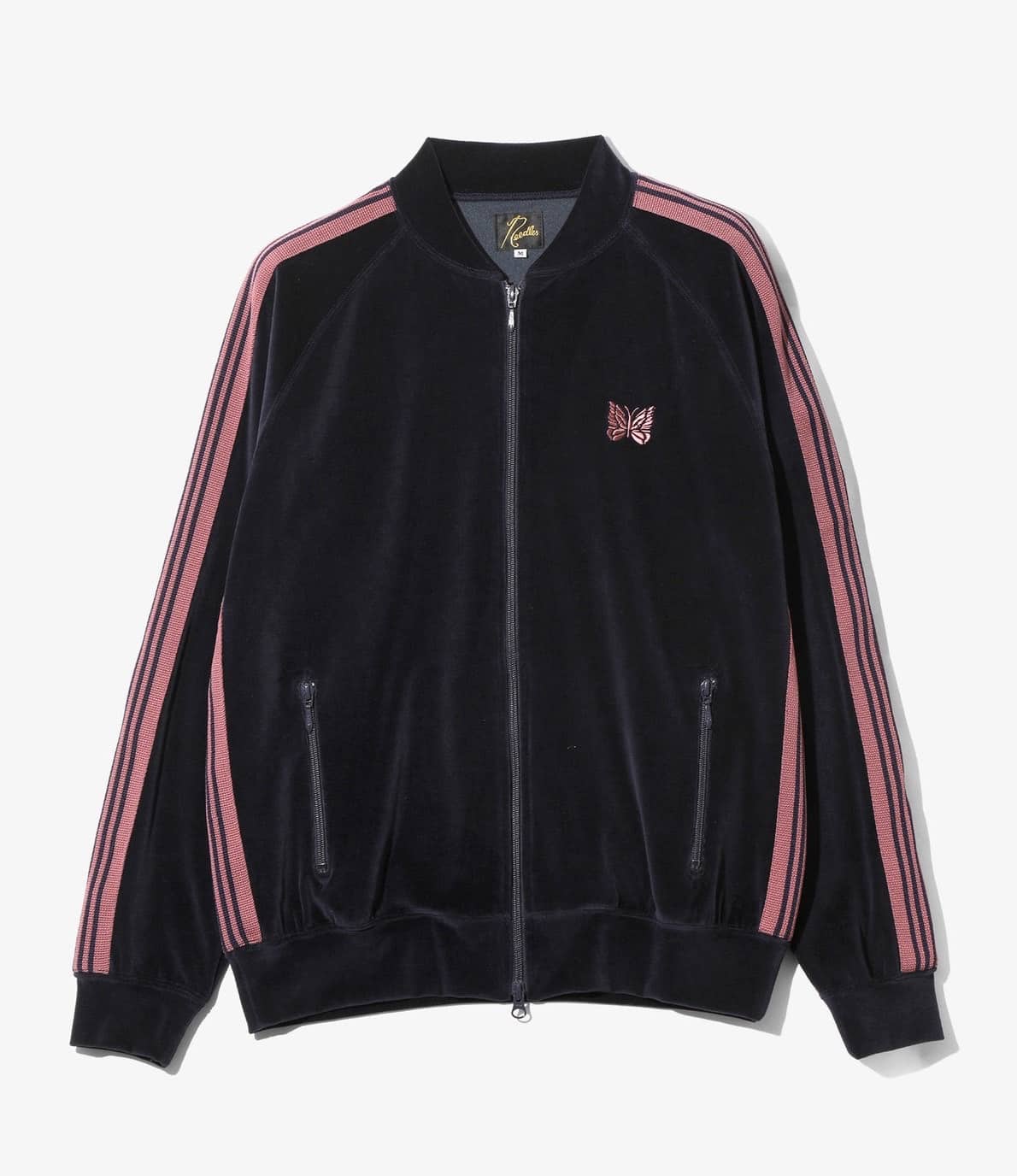 Needles/ニードルズ　Rib Collar Track Jacket - C/PE Velour 26AW -CHARCOAL- CHARCOAL M