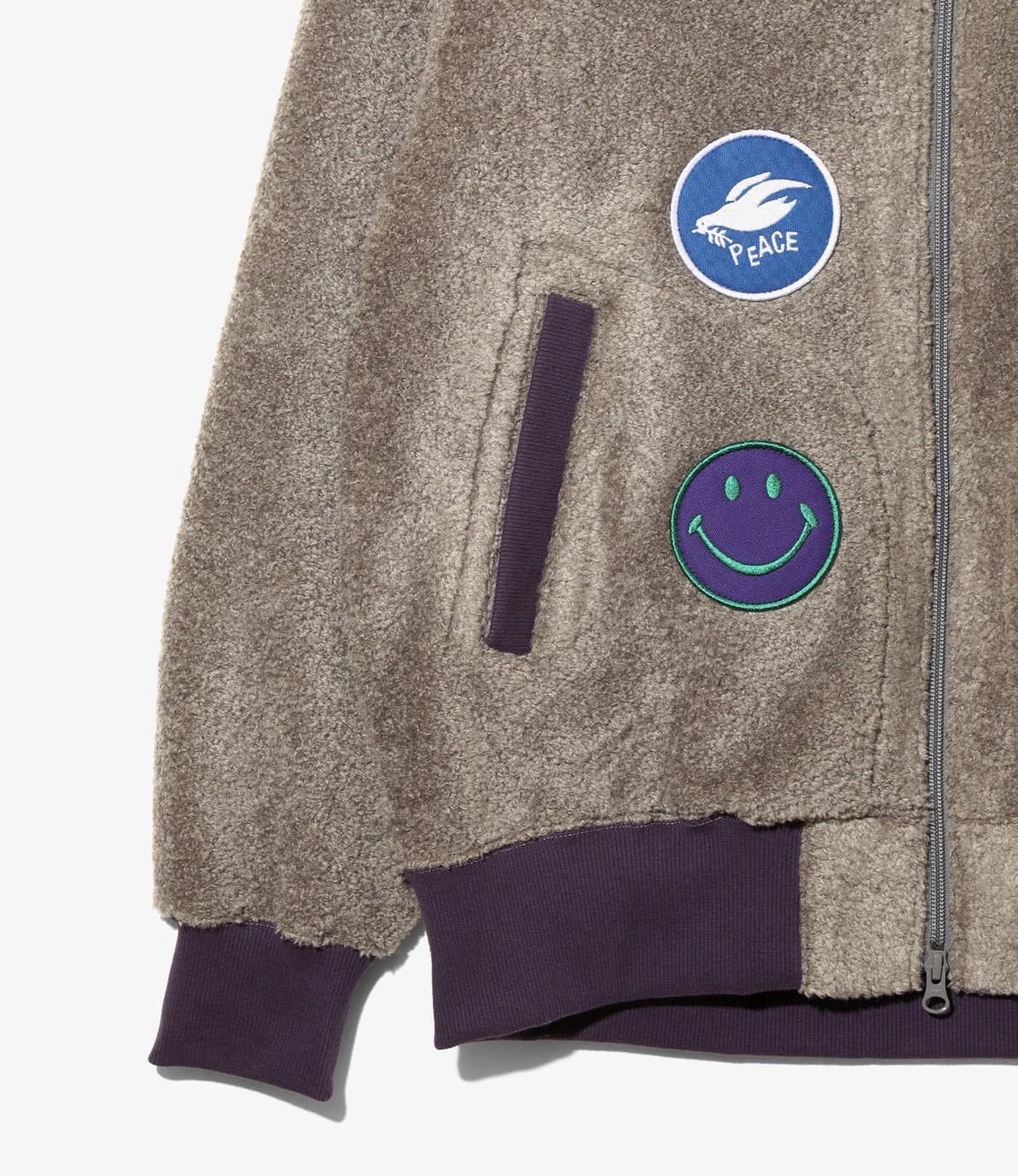 NEEDLES/ニードルズ/SOUVENIR JACKET - KNIT PILE スーベニアジャケット　26AW TAUPE S