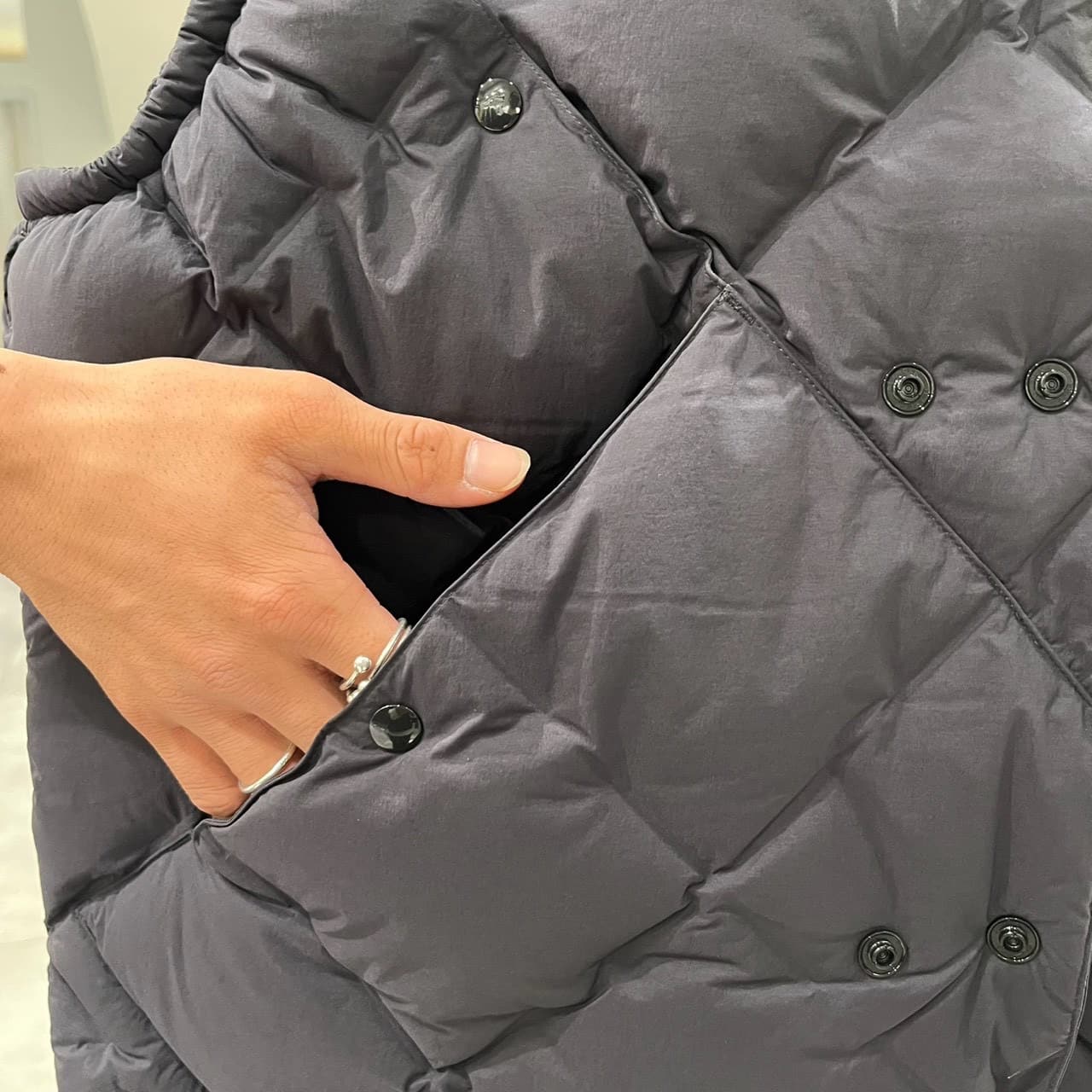 CMF OUTDOOR GARMENT/シーエムエフ アウトドアガーメント/CMF WOVEN DOWN VEST ダウンベスト BLACK M