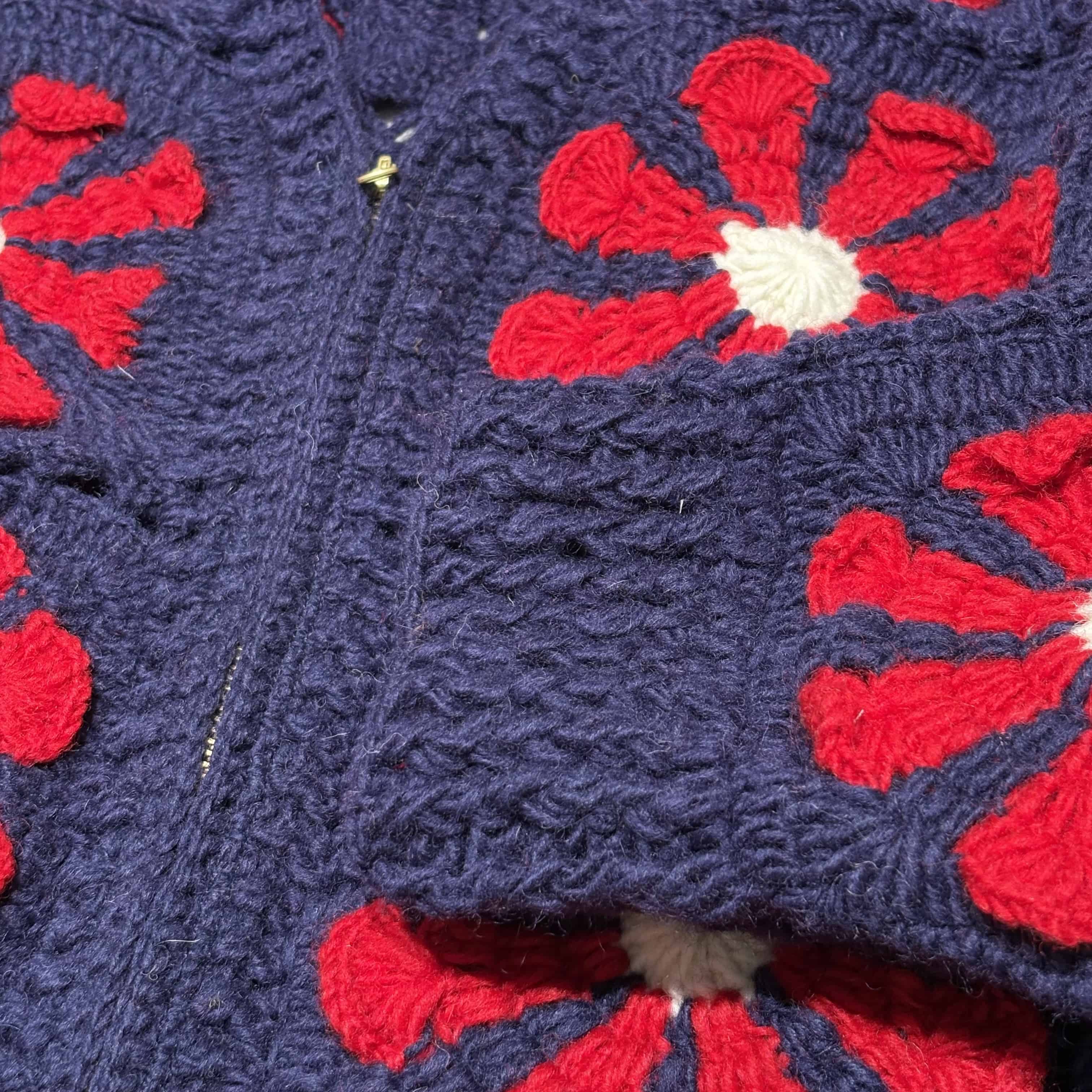 MacMahon Knitting Mills /マクマホンニッティングミルズ/V Neck Zip Cardigan - Squa NAVY ONE SIZE