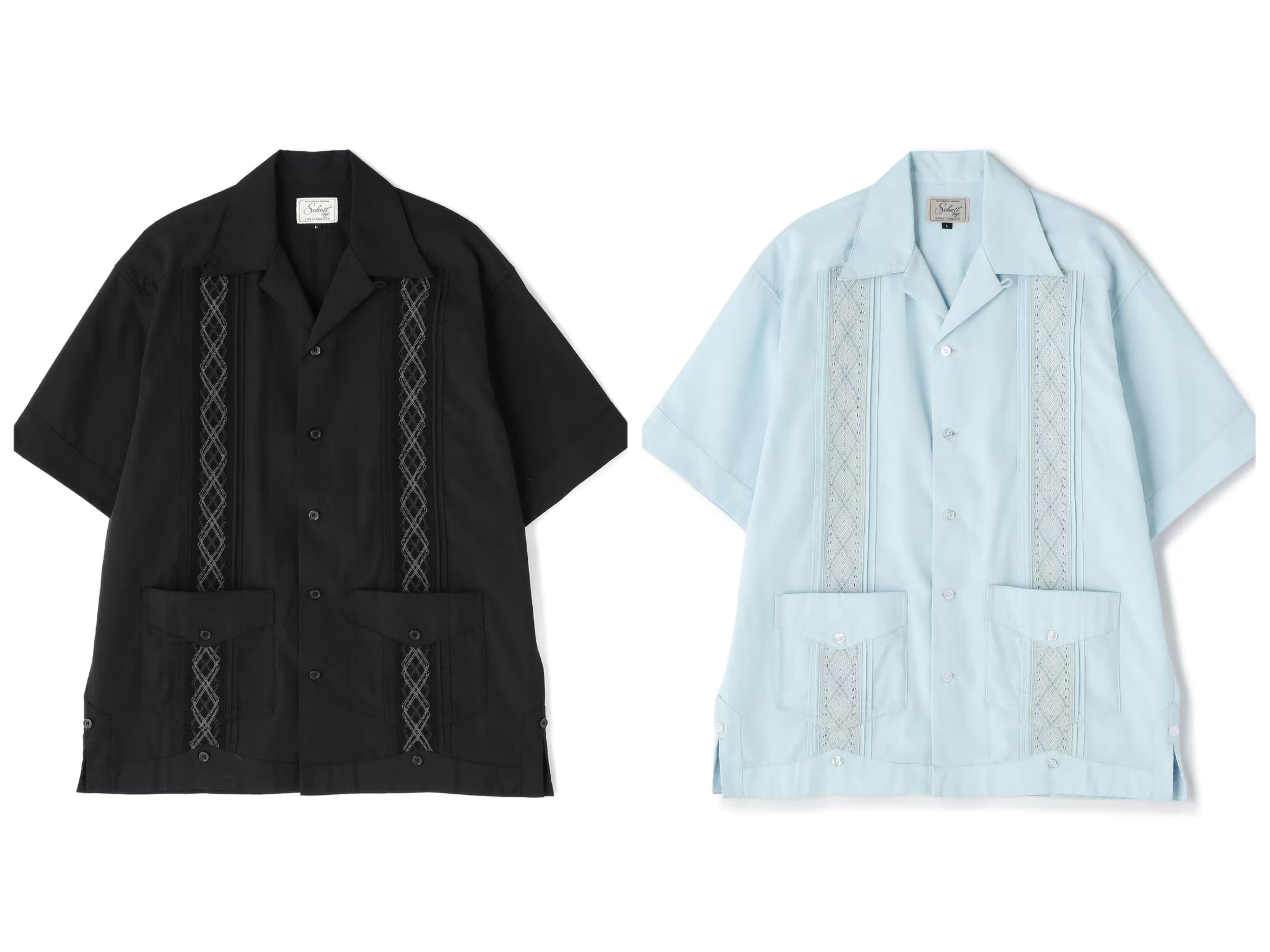 schott/ショット/BRAID CUBA SHIRT(M BLACK)｜ ビーバー｜名古屋PARCO 