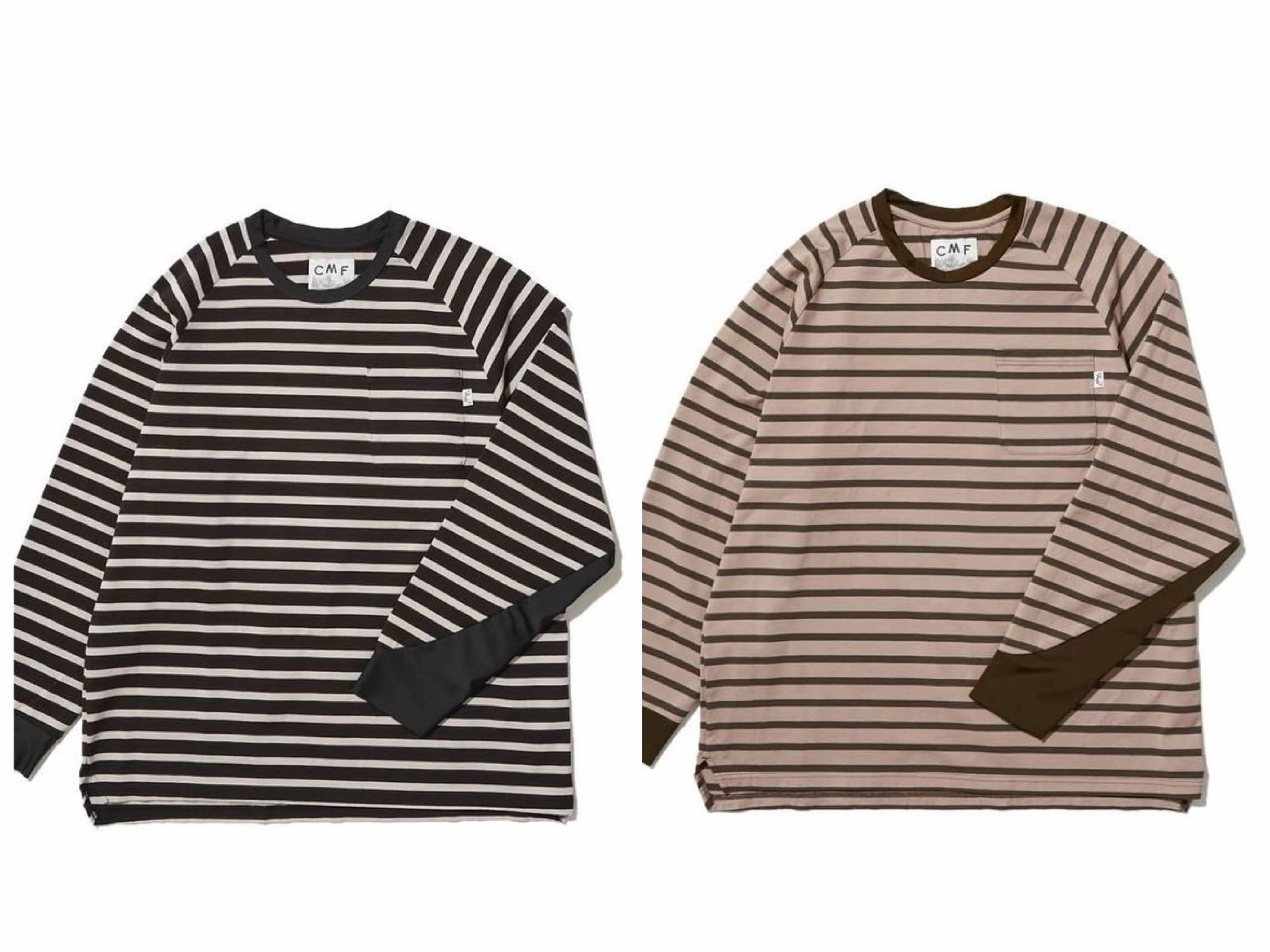CMF OUTDOOR GARMENT/シーエムエフアウトドアガーメント/BORDER TEE L/S BLACK M