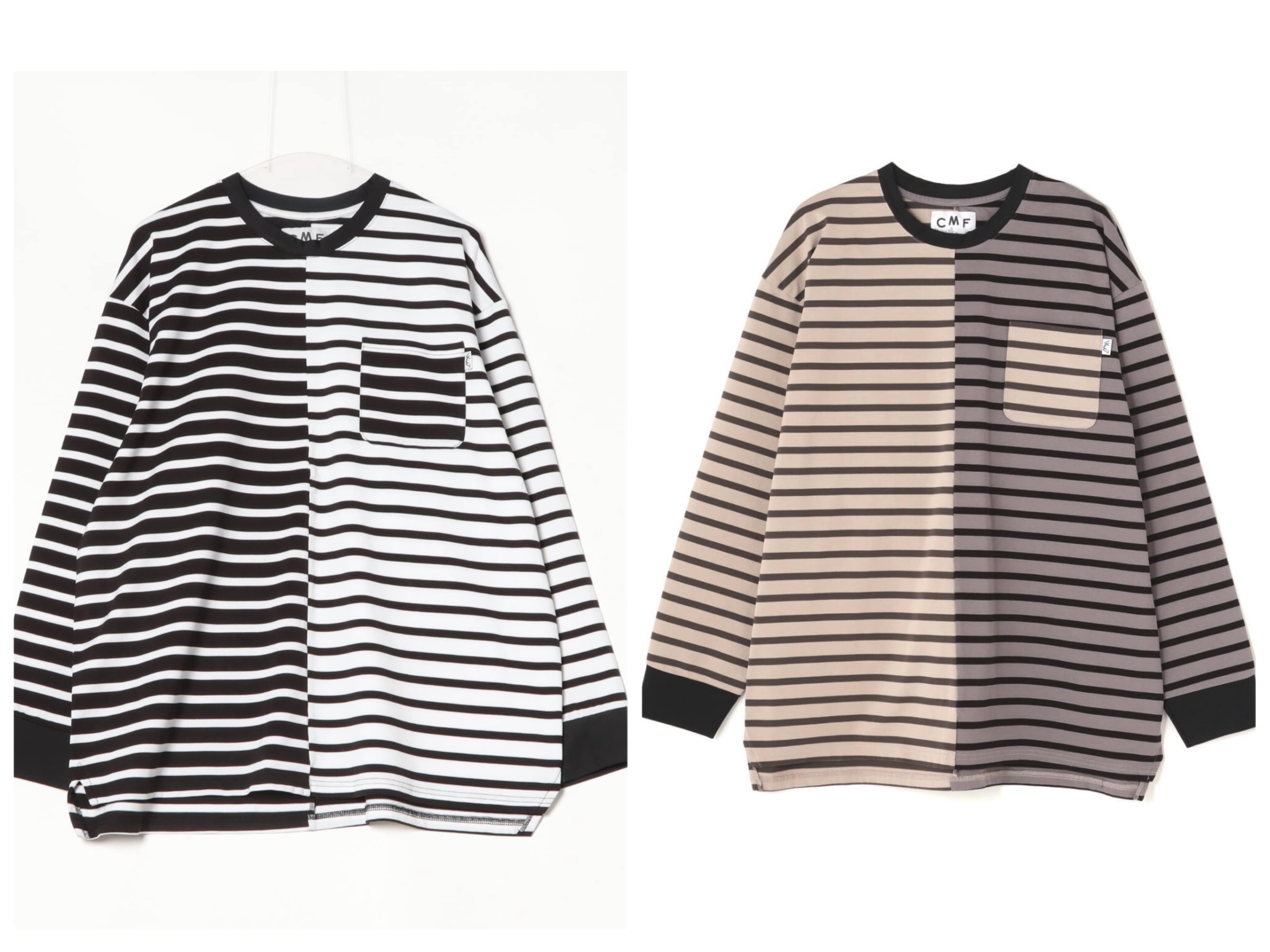 CMF OUTDOOR GARMENT/シーエムエフアウトドアガーメント/別注BORDER TEE L/S WHITE M