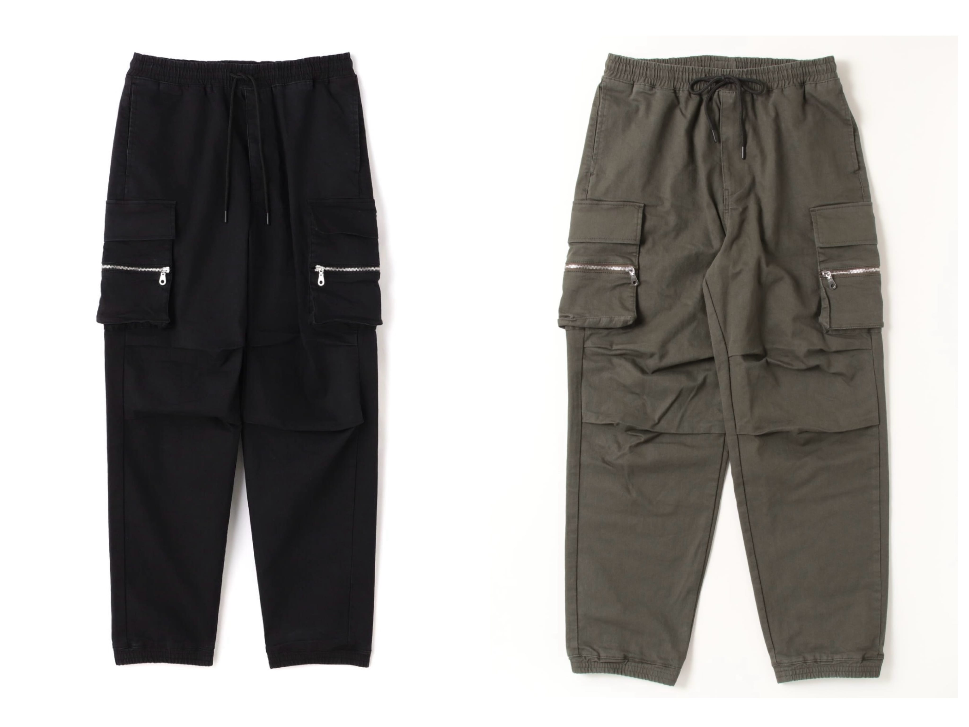B omnivore/ビーオムニボー/ZIP CARGO PANTS OLIVE S