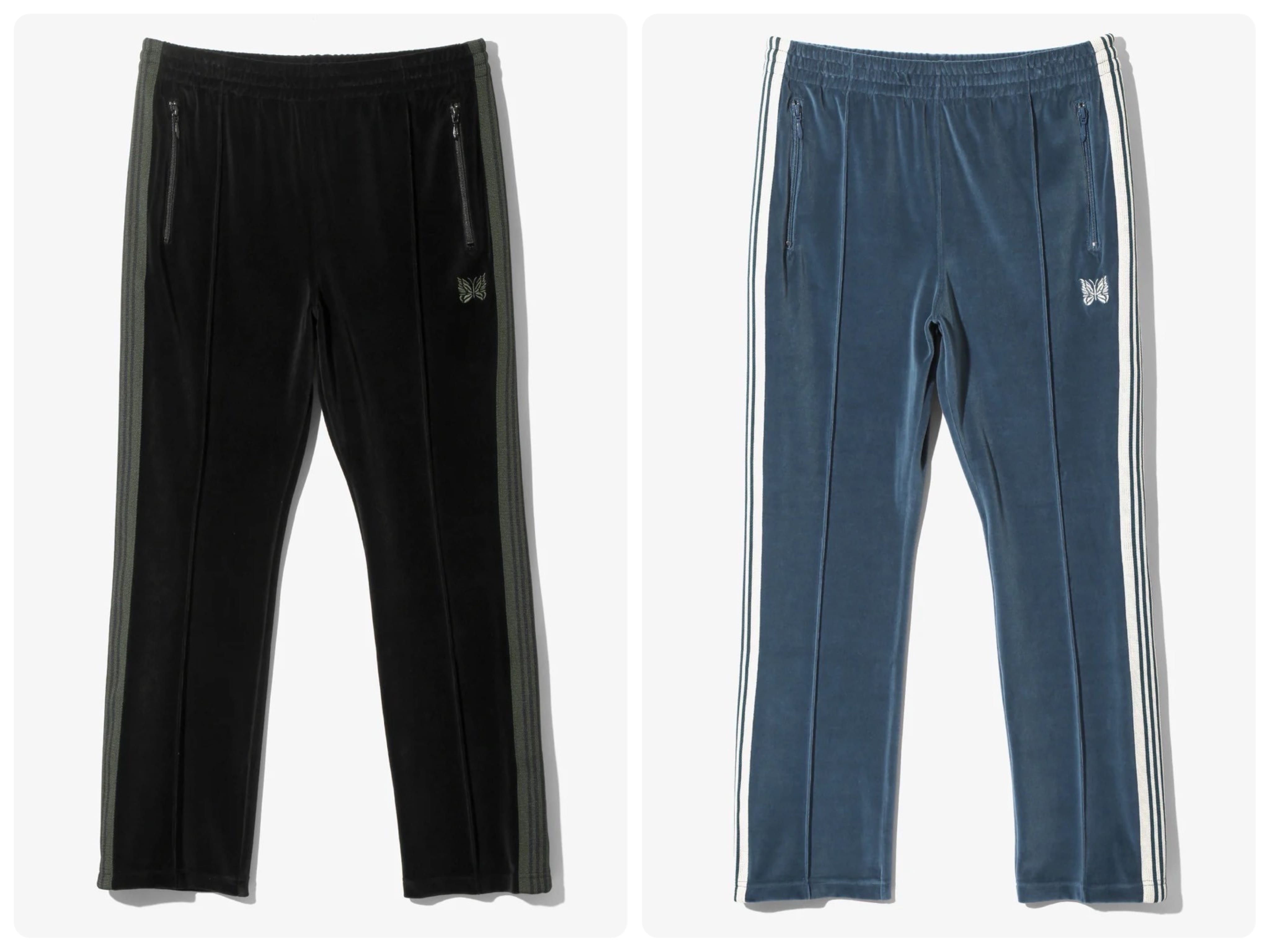 Needles/ニードルズ/Narrow Track Pant - C/Pe Velour 24AW(XS BLACK)｜ ビーバー｜名古屋PARCO  | ONLINE PARCO（オンラインパルコ）